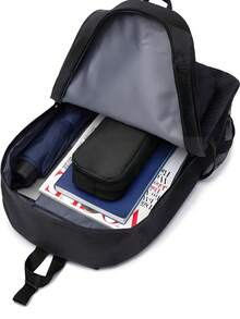 1个大容量铅笔盒，多功能双层大容量铅笔盒，简约黑色铅笔袋，简约耐用，多用途文具收纳袋，铅笔袋，化妆包，适合存放学习用品，节日礼物，返校礼物 - 彩色 - 查看 5