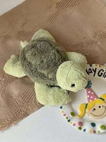 可爱奶油色海龟毛绒玩具海龟填充动物玩具海洋动物娃娃柔软枕头，非常适合装饰床或沙发，是婚礼和派对的理想礼物，是送给孩子女孩生日节日的完美礼物，柔软女孩、海龟玩具、女孩玩具、填充玩具、女孩玩具、It Girl、儿童沙发床、果冻猫、幼儿玩具