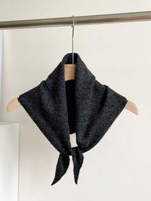 1pc Women Solid Color Triangular Wool Blend Women Scarf, Knitted Warm Decorative Elegant Retro Style Scarf, Suitable For Outdoor Travel, Spring, Autumn, Winter, Snow Season Women Winter Scarves For Dress - Multicolor - View 23