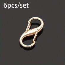 4/6件S型弹簧扣,8字扣,可调节链条扣,金属合金登山扣,多功能扣 - 彩色 - 查看 17