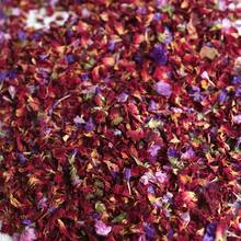 1 pieza 30g/60g/90g/120g Pétalos de rosa secos, flores de nomeolvides, pétalos de rosa borgoña para decoración, adecuados para manualidades DIY, artesanía, aromaterapia, elaboración de velas