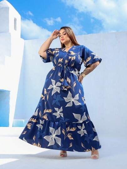 vestido feminino plus zise verão longo Evangélico Plus Size