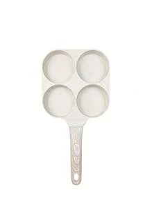 1 pieza Sartén para tortillas con 4 huecos para el hogar, sartén para hamburguesas y huevos, antiadherente, 3 en 1, dividida en 3 secciones, para cocina de gas y vitrocerámica, perfecta para desayuno, huevos, tocino