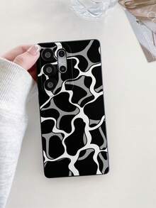 1 件不对称条纹黑眼防震 TPU 材质手机壳，适合作为节日礼物，兼容 Apple XS/XS Max/XR/11 12 13 14 15 16 Pro/Pro Max/14 15 16 Plus、Nothing、Pixel、INFINIX、Redmi 系列手机 - 彩色 - 查看 3