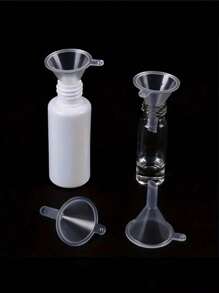 20pcs Mini Plastic Funnels - Suitable For Perfume, Essential Oils And Crafts | Transparent Liquid Filling Tool - Multicolor - View 5