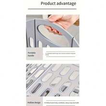 Foldable Laundry Basket,Modern Foldable Wall-Mounted Dirty Clothes Storage Box, Durable Polypropylene Square Design, Suitable For Home And Bathroom Storage. Portable Outdoor Car Fishing Bucket, Large-Capacity Dirty Clothes Basket, Laundry Tub, Shelf Basket, With Handle, Rectangular Bathroom - Multicolor-dirty Laundry Hamper - View 7