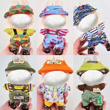 [Nur Outfit] 17 CM LABUBU austauschbares Outfit Set, 1./2./3. Generation Schlüsselanhänger Anhänger Blindbox Sammlerfigur für LABUBU Puppe, personalisiertes Set für LABUBU (Puppe und Schuhe nicht enthalten) - Verschiedenfarbig - Übersicht 2