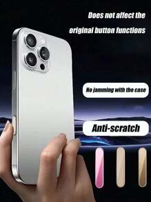 2 片装相机按键保护膜，兼容 16/16 Plus/16 Pro/Max、17/17 Pro/17 Pro Max，自动对齐防刮滑盖金属保护壳，兼容苹果手机侧边点击拍照按钮，多种颜色可选 - 多色 - 查看 3