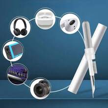 1pc Wireless Earphone Cleaning Kit For AirPods Pro - Durable Brush Pen For Computers & Phones, Effective Dust Removal Tool For Daily Use & Travel, Maintenance Essential. - White - View 8