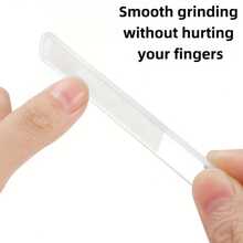 1 件纳米玻璃指甲锉，指甲抛光条，砂纸条，双面抛光条指甲锉，迷你指甲锉，美甲修脚工具，手足指甲护理，礼品，旅行必备 - 無色 - 查看 12