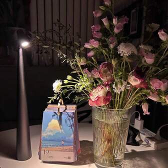 1 Pc LED Table Lamp, Eye-Protection Desk Lamp With Rechargeable Long Battery Life, Nordic Modern, Minimalist Style, Touch Control Study Table Lamp, Portable Night Light, Suitable For Living Room/Bedroom/Bar/Restaurant/Office /Bedside Decorative Table Lamp