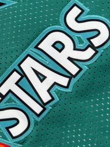 Atonmore Herren Basketball Trikot 1 grün mit gesticktem und genähtem Basketball Logo, ärmelloses Lässig Sport Shirt