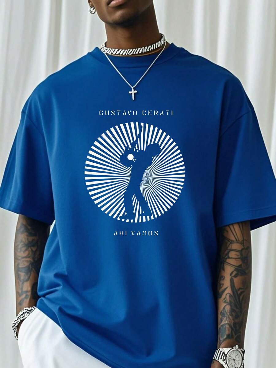 Camiseta Negra Gustavo Cerati con Diseño Único de Silueta Artística | Estilo Retro y Moderno para Fans de Música | Ideal para Festivales y Eventos Urbanos |  Top en Moda Masculina