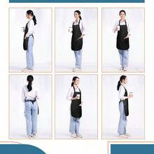 Cotton Linen Aprons With Pockets For Baking Funny Printed Aprons For BBQ Parties Adjustable Cotton Chef Aprons With 2 Pockets And Complimentary Bandana Kitchen Apron For Women And Men Insulated Aprons For Hot Food Handling - 2個裝-紅色 - 查看 6