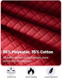 Mens Casual Lightweight CoatChristmas MQ4K - 鮮紅色 - 查看 7