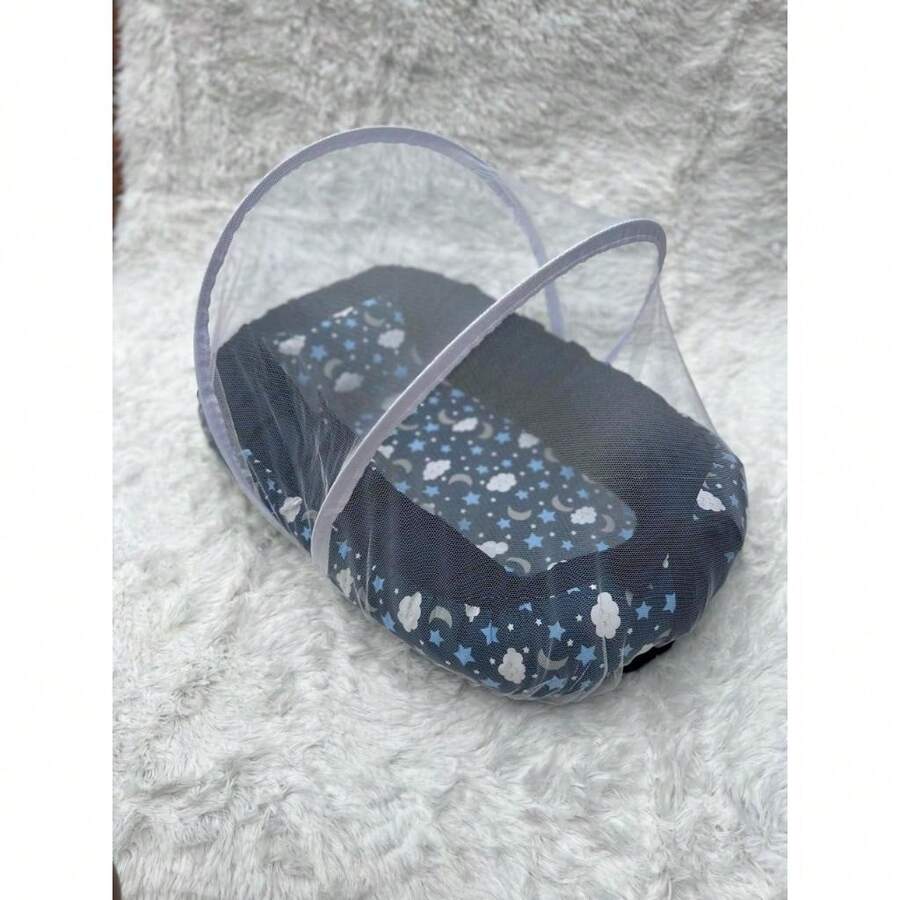 Nest With Mosquito Net For Boy And Girl, Assorted Prints - ÁNH TRĂNG BIỂN - Xem 1