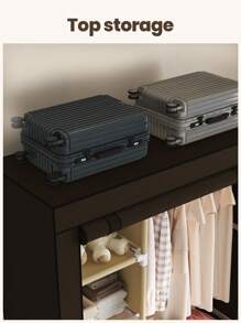 This Wardrobe Is 41.34 Inches Long, Approximately 105 Cm. It Can Be Quickly Assembled Without Tools, Usually With Detailed Instructions. Disassembly Is Also Very Easy, Making It Convenient To Move And Store. The Fabric Part Can Be Cleaned Regularly To Keep It Tidy.