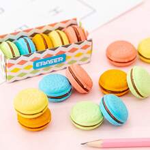 20 piezas/5 piezas/2 piezas Pequeños regalos navideños multicolor con aroma a macarrón, gomas de borrar con aroma a macarrón, adecuadas para la escuela, el hogar u oficina, útiles de escritura y corrección, gomas de borrar de lápiz estándar, empaque aleatorio, de vuelta a la escuela, temporada de graduación, pequeños regalos