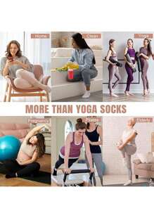 Calcetines de agarre para Pilates para mujeres, calcetines holgados de yoga con agarre para entrenamiento de barra, calcetines largos de hospital con arruga y agarre