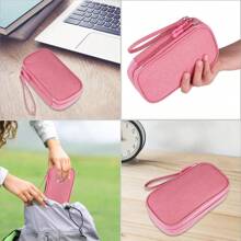 Dual Layer Waterproof Shockproof Electronics Organizer Bag, Portable Travel Charger Cable USB Drive Earphone Storage Pouch For Holiday Travel, Outdoor Activities Cable Organizer Charger Accessories Travel Essentials
