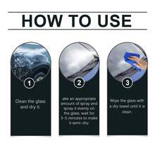 Spray para parabrisas , limpiador de espejos retrovisores, repelente de agua, agente antiempañante - A - Ver 6