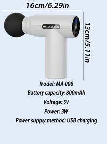 Digital Display Fascia Gun Mini Muscle Massager, Electric Massage Gun For Men & Women, Small Muscle Massager, Fascia Gun With Display, Mini Neck Massage Gun, Rechargeable Portable Professional Fascia Gun