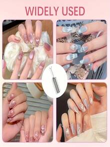 4 件套心形猫眼磁铁套装 - 适用于凝胶指甲油的磁性指甲棒，带有爱心图案的 Y 形猫眼指甲磁铁套装，专业美甲工具和配件，DIY 美甲用品，美甲造型工具，美甲配件，美甲装饰，朋友礼物，女性礼物，返校季