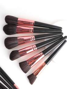 18pcs Makeup Brush Set, Eyeshadow, Blush, Powder Blending Soft Comprehensive Cosmetic Tools,Giveaways,Professional Makeup Brushes,Complete Makeup Set - Black - View 3