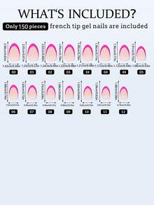 Conjunto de 150 unhas postiças curtas amendoadas - 5 sistemas de cores diferentes e modernos, unhas postiças francesas foscas, unhas postiças de gel macio, 15 tamanhos fáceis de fazer, adequado para meninas e mulheres como decoração de unhas de salão, pode ser usado como presente de verão para mulheres, unhas postiças de pressão, suprimentos para unhas - Multicolorido - Ver 5