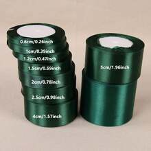 2 piezas Conjunto de cintas navideñas, burdeos y verde oscuro, materiales para hacer flores de rosa para decoración navideña DIY, decoración de bodas, adecuado para manualidades DIY, envoltura de regalos, decoración de bodas - Cinta de lazo hecha a mano para empaquetado, exhibición y empaquetado de joyería, elaboración de cuentas y joyería, cinta decorativa para fiestas navideñas, cinta de satén para empaquetar pasteles, cinta decorativa para respaldos de sillas