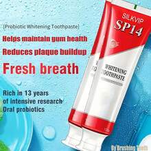 2 PCS SP-14 Toothpaste, SP-14 Probiotic Toothpaste Fresh Breath, Protects Teeth & Oral Health, Rich Foam & Easy Rinse - White - View 3