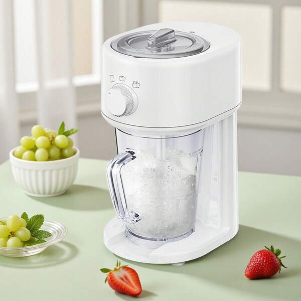 Reemix Shaved Ice Machine, Electric Ice Shaver And Snow Cone Machine With Large Capacity Storage, Portable Ice Crusher Ice Thickness Can Be Adjusted