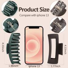 8 Pack Big Hair Claw Clips For Women Large Claw Clip For Thin Thick Curly Hair 90's Strong Hold 4.33 Inch Nonslip Matte Jumbo Hair Clips (8 Pcs)