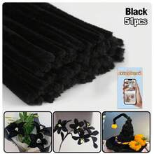 51 件/套超值装 DIY 管道清洁器散装带教程视频，适合花朵，60 种颜色加密雪尼尔茎，适合返校季节，30 厘米彩色管道清洁器工艺用品彩色雪尼尔茎，管道清洁器毛绒金属丝茎有线扭棒发带，价格实惠，质量好，漂亮，非常适合商务 Ganda Ng Kulay 质量好，颜色不一样 - 彩色 - 查看 57