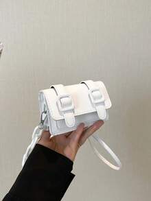 2024 Autumn/Winter Fashionable Miniature Lipstick-Shape Candy Crossbody Bag For Women, Versatile Small Shoulder Bag , New Year - 米色 - 查看 7