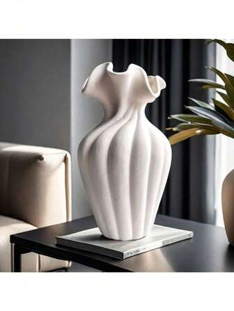 Jarrón decorativo de alta calidad hecho de material cerámico, productos hidropónicos, productos para insertar flores, decoración del hogar, regalo de festival recién lanzado, regalo de cumpleaños, jarrón de plástico blanco irrompible para flores, arreglo floral, decoración del hogar, sala de estar, decoración de mesa, decoración de habitación, jarrón de flores, jarrón de vidrio