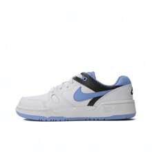 Nike Full Force Low Boy's Sneakers Genuine And Synthetic Leather Lightweight Cushioning Durable Traction Retro 1980s Style FV5929-102 - White/Black/Polar - View 1