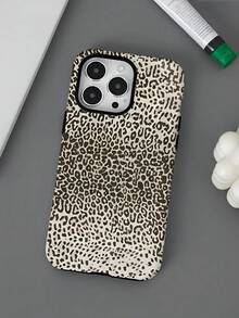 Irregular Leopard Print Spots Two-In-One Matte Texture Phone Case Suitable For Compatible With Iphone16, 15, 14, 13, 12, 11, PRO MAX,PLUS,As Well As , Galaxy S21/22/23/24/25 Ultra/FE+,NOTE20 Ultra,A71/56/55/54/53/52/36/34/26/25/23/16/15/14/13/06 - 彩色 - 查看 3