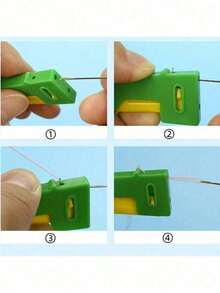 Automatic Needle Threader, Portable Mini Threader, Made Of Durable Plastic, Multiple Colors Available, Suitable For Elderly And Visually Impaired, Ideal For Sewing And Crafting, Sewing Accessory - Multicolor - View 3
