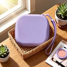 Nueva bolsa cosmética de silicona cuadrada mini, monedero multiusos pequeño para uso al aire libre, almacenamiento de llaves, auriculares, portador de tarjetas