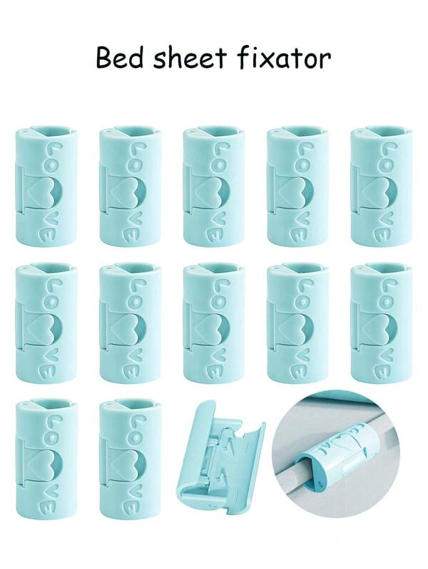 10/20 Stücke Betttuch Befestiger, Aufgerüstete Bettlaken Clips ohne Nadel, Kunststoff Bettbezug Fixierer, Rutschfeste Bettdecken Clips, Einfache Betttuch Klemmen für Kinder