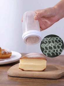 1pc Handheld Flour Sifter, Small Plastic Home Use Flour Sieve