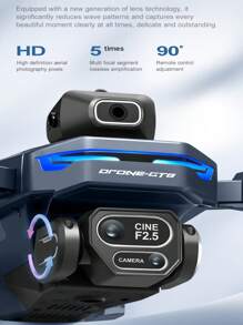 CASRRA The Multi-Functional Drone GT8 With A Camera Is Equipped With A Large-Screen Remote Control For Real-Time Viewing Of The Flight Route, Taking Photos And Videos To Record Life. The Brushless Motor Provides Even Stronger Power. Optical Flow Hovering Flight Is More Stable For Beginner Drones. Economical Drones. Aerial Photography Drones, Wonderful Holiday Gifts