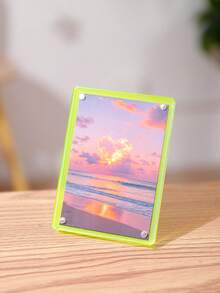 Soporte de escritorio para exhibir fotos instantáneas de 3 pulgadas, portafotos magnético de colores mini, accesorio decorativo creativo para el hogar