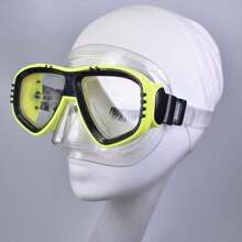 2 piezas Máscara de buceo antivaho aleatoria, Gafas de snorkel y buceo para adolescentes, Máscara de buceo impermeable de PC, Equipo de buceo subacuático