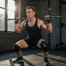 GOGI SPORTS Knee Wraps Vendas Para Rodilla Calidad Premium Crossfit Gym - Negro - Ver 7