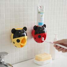 Distributeur de dentifrice, support mural économe en espace pour brosse à dents. Presse-tube de dentifrice automatique pour Halloween, la Toussaint, Noël