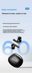 Philips' new TAT1120 true wireless Bluetooth headset semi-in-ear noise canceling high sound quality sports game long battery life for boys and girls couples - 黑色 - 查看 6