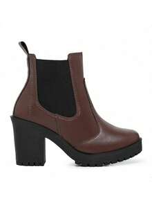 Myrol Outlet Women Fashion Boots - 咖啡棕 - 查看 6