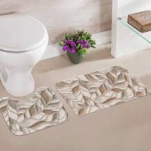 Kit Of 2 Bathroom Rugs – Contemporary Style With Comfort And Safety - WC5085 - 查看 3